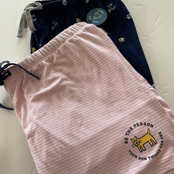 LIFE IS GOOD 2 Piece Women's Short Set Size L - Picture 4 of 6